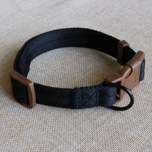 Nylon Webbing Dog Collar Heavy Duty Clip Buckle Pet Collar for Small Medium Dogs Chihuahua Dog Red Black Blue Purple