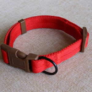 Nylon Webbing Dog Collar Heavy Duty Clip Buckle Pet Collar for Small Medium Dogs Chihuahua Dog Red Black Blue Purple