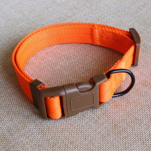 Nylon Webbing Dog Collar Heavy Duty Clip Buckle Pet Collar for Small Medium Dogs Chihuahua Dog Red Black Blue Purple