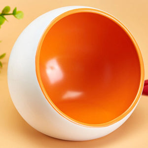 Color Creative Ceramic Cat Food Bowl Puppies Dogs Food Space Capsule Oblique Feeding Bowl