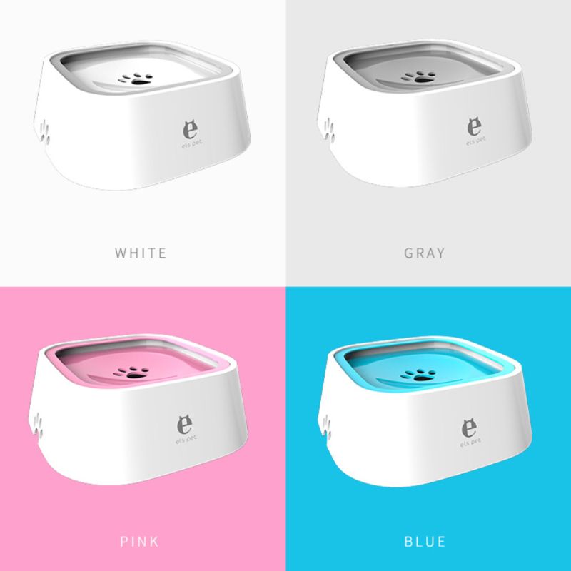 Pet Floating Bowl Splash-proof no Wet Mouth Non-slip Non-wet Beard Dog Water Dispenser Drinking Basin Feeder