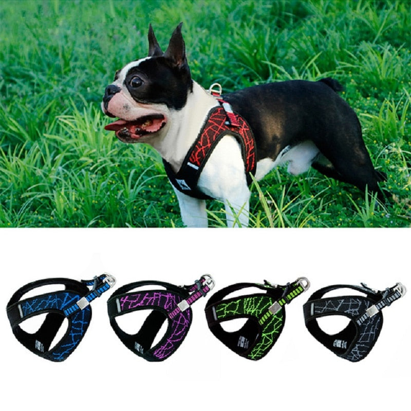 Dog Pet Harness Collar For Large Medium Small Dog Accessories Pet Dog Leads Chest Straps Comfortable Harnesses Vest Pet Supplies